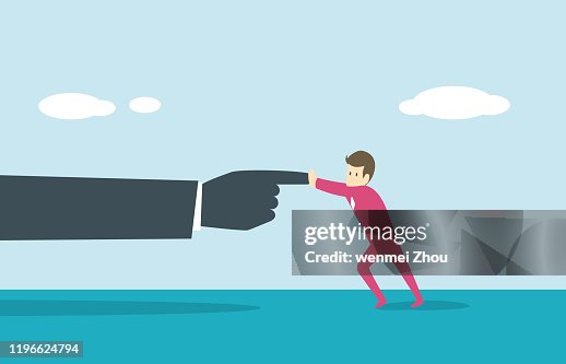 Pushing Pushing Pushing High-Res Vector Graphic - Getty Images
