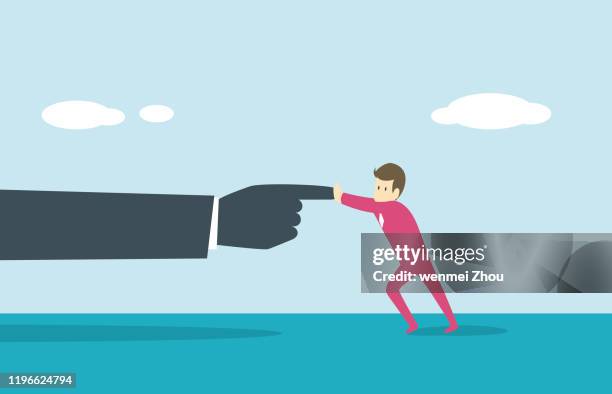 pushing - bigger stock illustrations