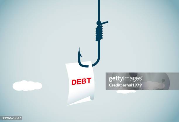 debt - stern form stock illustrations