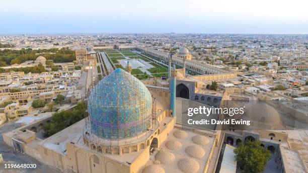 the jame abbasi mosque, esfahan, iran - isfahan stock-fotos und bilder