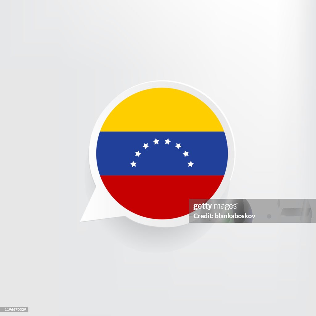 Venezuela Flag Speech Bubble