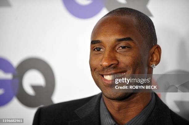 Basketball player Kobe Bryant arrives for the 2009 "Men Of The Year" party at Chateau Marmont in Los Angeles, California on November 18, 2009. AFP...