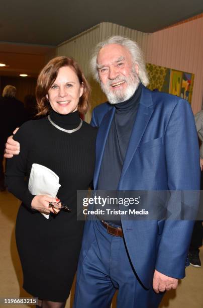 Petra Blossey and Achim Wolff attend the "Ab jetzt" theater premiere on January 26, 2020 in Berlin, Germany.