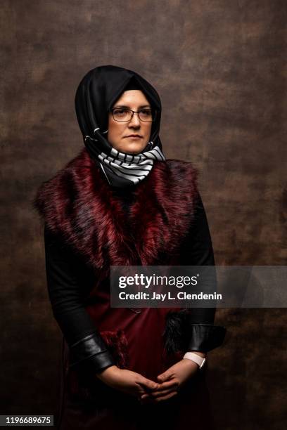 Subject Hatice Cenjiz, fiancee of slain journalist Jamal Khashoggi from 'The Dissident' is photographed in the L.A. Times Studio at the Sundance Film...