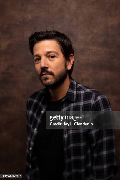 Actor Diego Luna from 'Wander Darkly' is photographed in the L.A. Times Studio at the Sundance Film Festival on January 24, 2020 in Park City, Utah....
