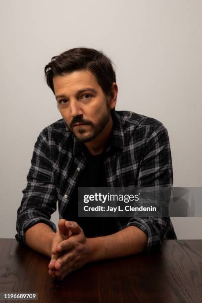 Actor Diego Luna from 'Wander Darkly' is photographed in the L.A. Times Studio at the Sundance Film Festival on January 24, 2020 in Park City, Utah....