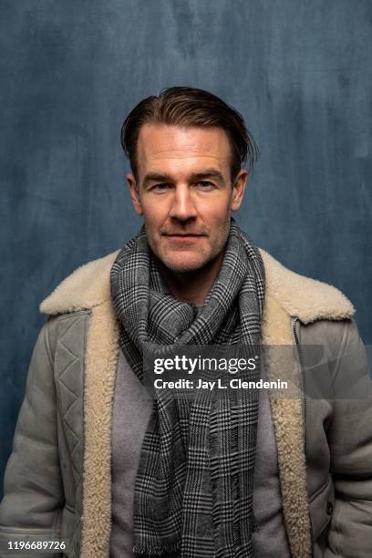 Actor James Van Der Beek from 'Bad Hair' is photographed in the L.A. Times Studio at the Sundance Film Festival on January 24, 2020 in Park City,...