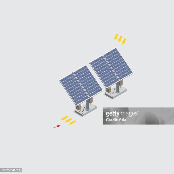 等軸測太陽能電池 - 太陽能 幅插畫檔、美工圖案、卡通及圖標