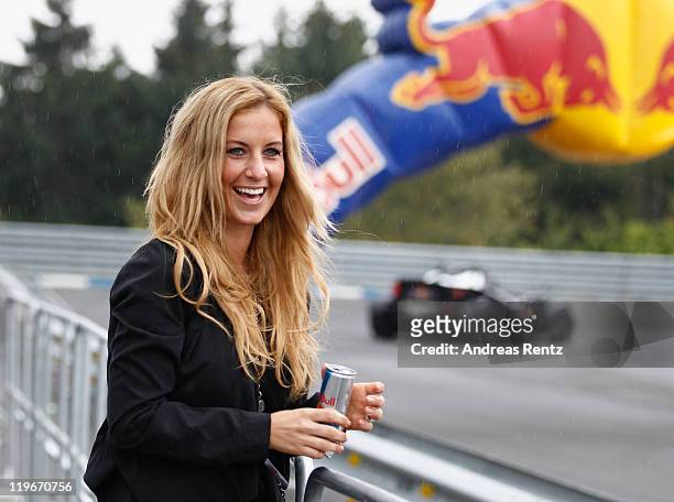 Charlotte Engelhardt attends the Red Bull On Track event at the Driving Safety Center on July 23, 2011 in Nuerburg, Germany.