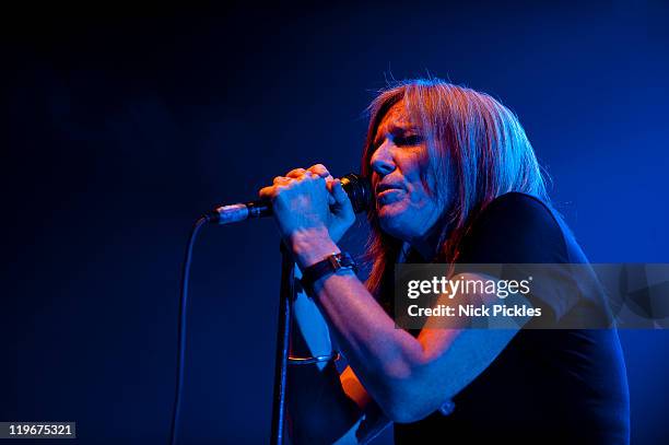 Beth Gibbons of band 'Portishead' performs on day one of 'I'll Be Your Mirror' at Alexandra Palace on July 23, 2011 in London, England.