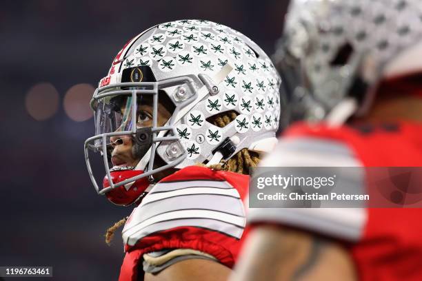 Defensive end Chase Young of the Ohio State Buckeyes during the PlayStation Fiesta Bowl against the Clemson Tigers at State Farm Stadium on December...