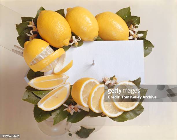 sliced and peeled lemon, close-up - 1961 stock pictures, royalty-free photos & images