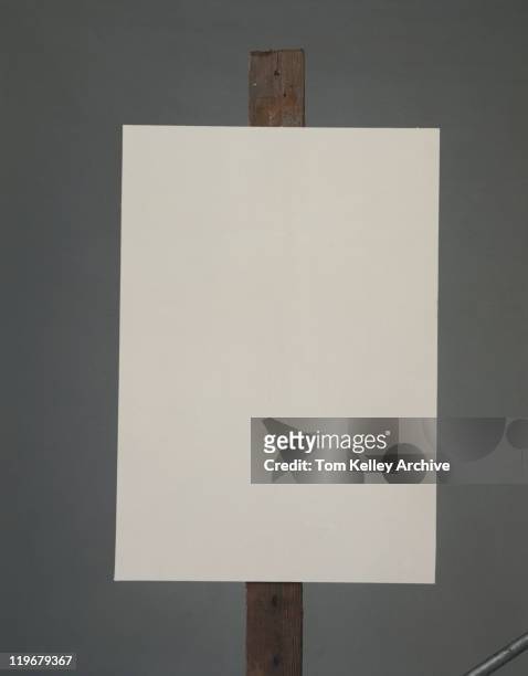 blank artist's canvas against grey background - 1977 stock pictures, royalty-free photos & images