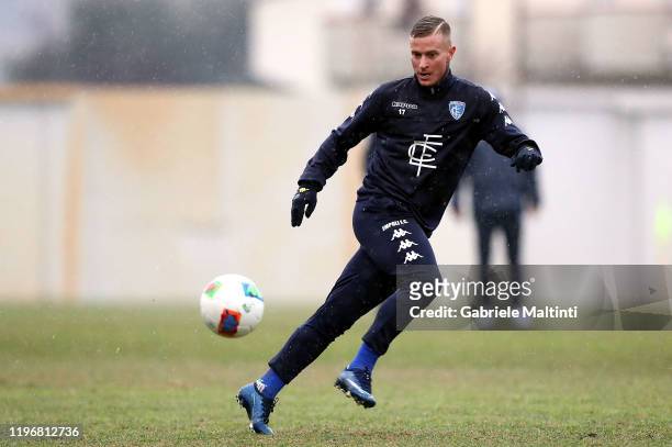Amato Ciciretti of Empoli FC during training session on January 27, 2020 in Empoli, Italy.