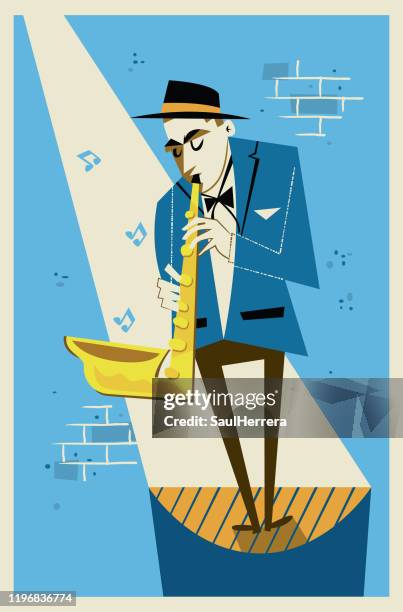 sax - musical instrument stock-grafiken, -clipart, -cartoons und -symbole