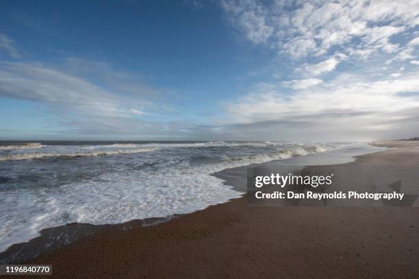 beach seascape backgrounds copy space - amelia island stock pictures, royalty-free photos & images