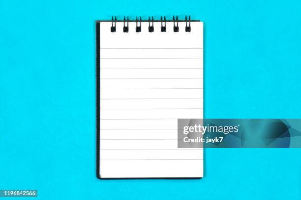 note pad - bloco espiral imagens e fotografias de stock