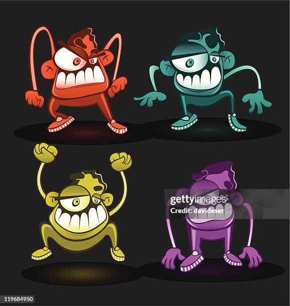 puppets - dentures stock illustrations