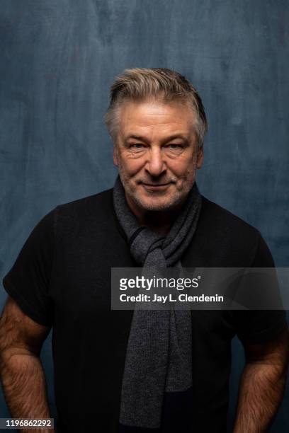 Executive producer Alec Baldwin from 'Beast, Beast' is photographed in the L.A. Times Studio at the Sundance Film Festival on January 25, 2020 in...