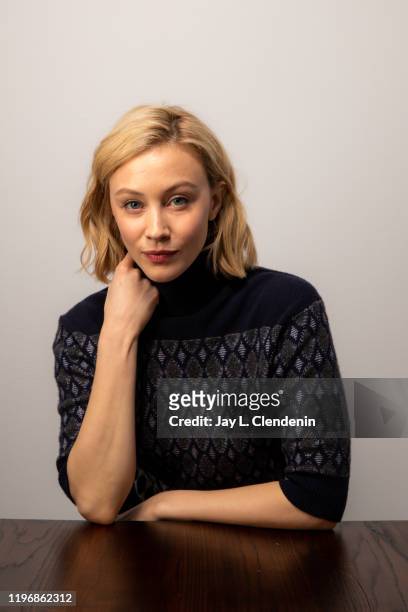 Actres Sarah Gadon from 'Black Bear' is photographed in the L.A. Times Studio at the Sundance Film Festival on January 25, 2020 in Park City, Utah....