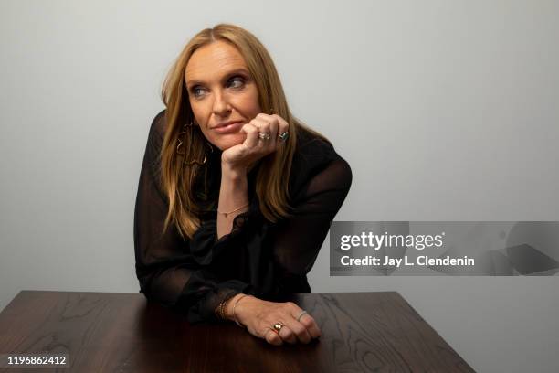 Actress Toni Collette from 'Dream Horse' is photographed in the L.A. Times Studio at the Sundance Film Festival on January 25, 2020 in Park City,...