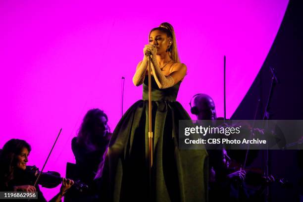 Ariana Grande Performs at THE 62ND ANNUAL GRAMMY® AWARDS, broadcast live from the STAPLES Center in Los Angeles, Sunday, January 26, 2020 on the CBS...