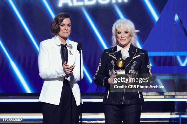 Brandi Carlile and Tanya Tucker attend THE 62ND ANNUAL GRAMMY® AWARDS, broadcast live from the STAPLES Center in Los Angeles, Sunday, January 26,...