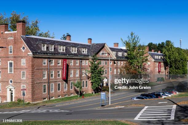 Student dormitory on the University of Massachusetts Amherst campus.