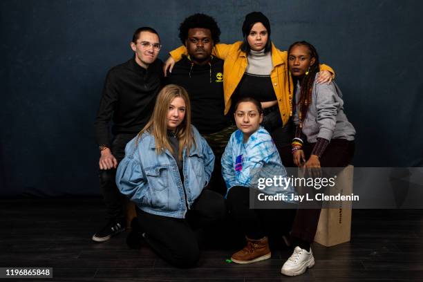 Subjects David Hogg, Jackie Corin, Alex King, Samantha Fuentes, Emma Gonzalez and Bria Smith from 'Us Kids' are photographed in the L.A. Times Studio...