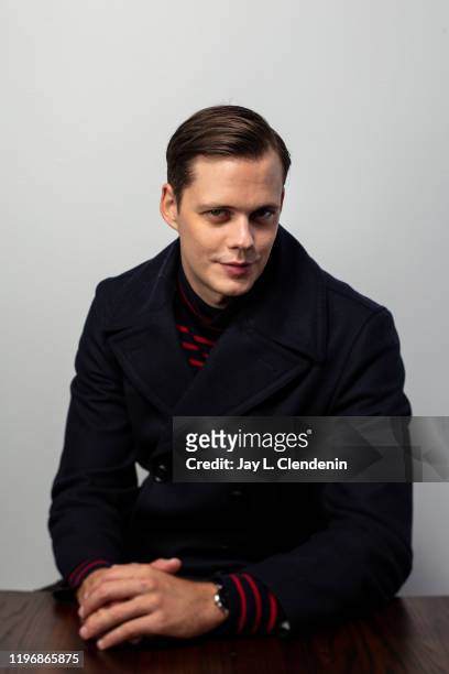 Actor Bill Skarsgård from 'Nine Days' is photographed in the L.A. Times Studio at the Sundance Film Festival on January 26, 2020 in Park City, Utah....
