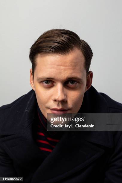 Actor Bill Skarsgård from 'Nine Days' is photographed in the L.A. Times Studio at the Sundance Film Festival on January 26, 2020 in Park City, Utah....