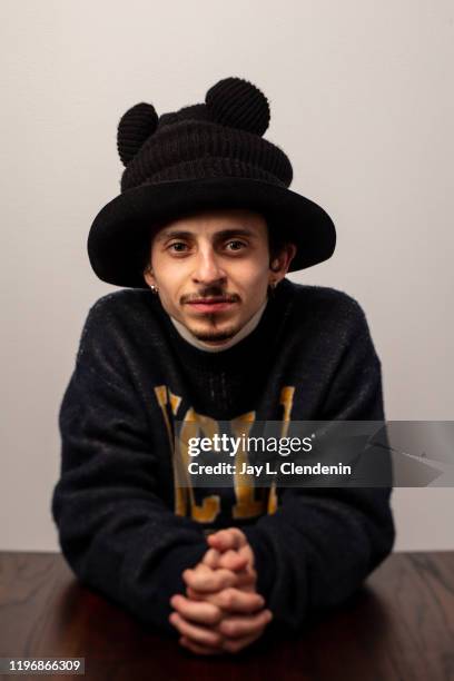 Actor Moises Arias from 'Blast Beat' is photographed in the L.A. Times Studio at the Sundance Film Festival on January 26, 2020 in Park City, Utah....