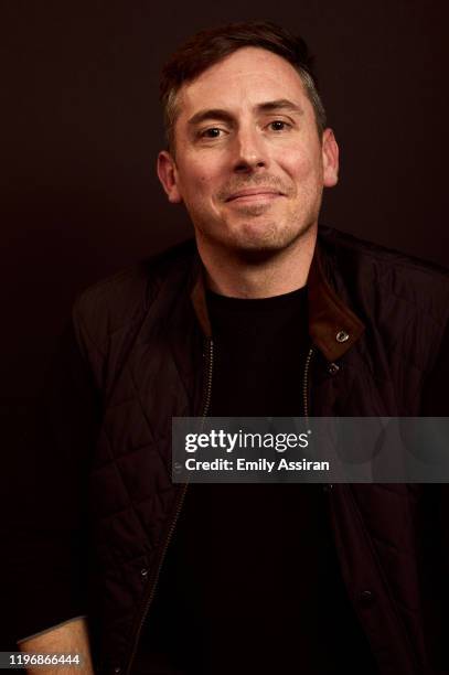 Brian Morrison from Bastards' Road poses for a portrait at the Pizza Hut Lounge on January 26, 2020 in Park City, Utah.
