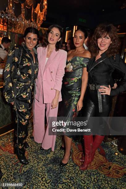 Serena Rees, Gala Gordon, Cora Corre and Jess Morris attend the 'Country & Town House: Great British Brands' party at Annabel's on January 27, 2020...