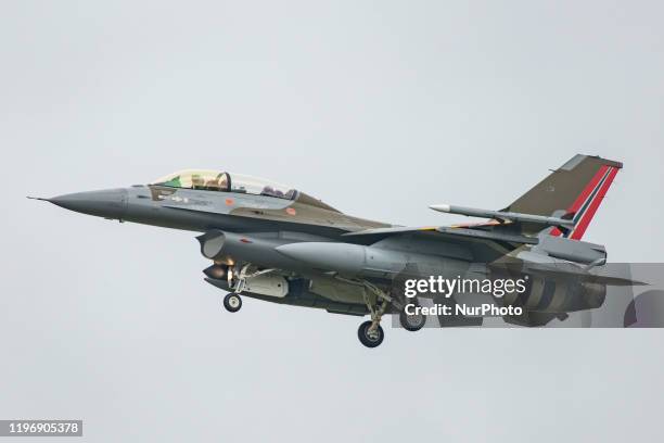 Royal Norwegian Air Force, General Dynamics F-16BM Fighting Falcon Block 15D with registration 691, Serial 6L-10 paint in special colour scheme,...