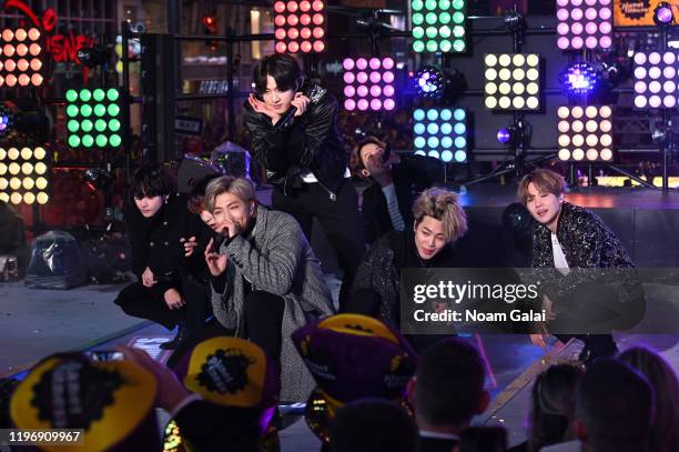 Performs during Dick Clark's New Year's Rockin' Eve With Ryan Seacrest 2020 on December 31, 2019 in New York City.