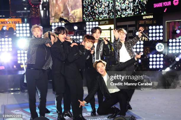 Performs during the Times Square New Year's Eve 2020 Celebration on December 31, 2019 in New York City.