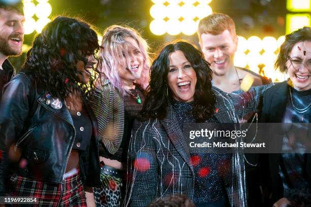 Alanis Morissette and the Jagged Little Pill cast performs during the Times Square New Year's Eve 2020 Celebration on December 31, 2019 in New York...