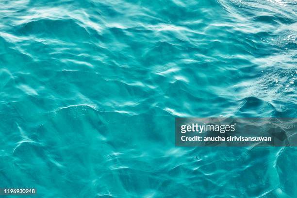 sea surface blue . - water stock-fotos und bilder