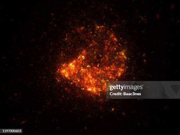 star explosion - abstract computer art - the big bang theory stock-fotos und bilder