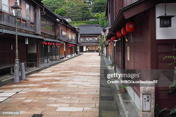 higashi chaya district - kanazawa stock pictures, royalty-free photos & images