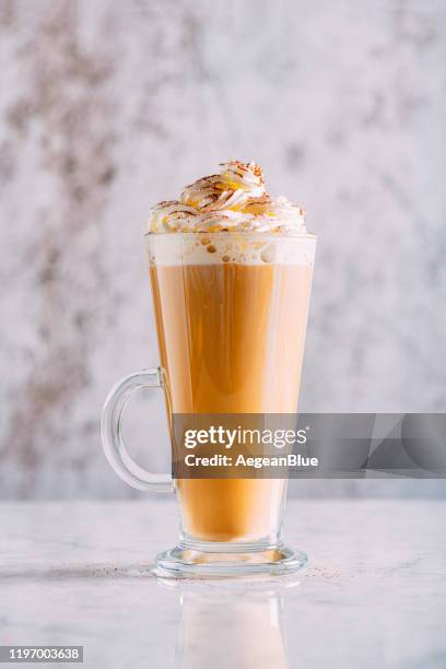 delicious coffee latte - latte isolated stock pictures, royalty-free photos & images