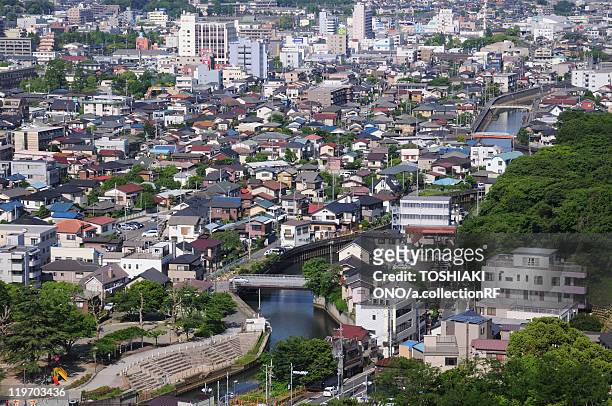 cityscape of chiba city, chiba prefecture, honshu, japan - chiba city stockfoto's en -beelden