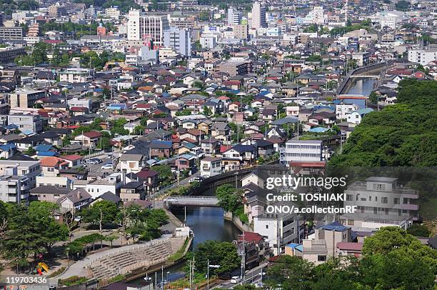 cityscape of chiba city, chiba prefecture, honshu, japan - chiba city imagens e fotografias de stock