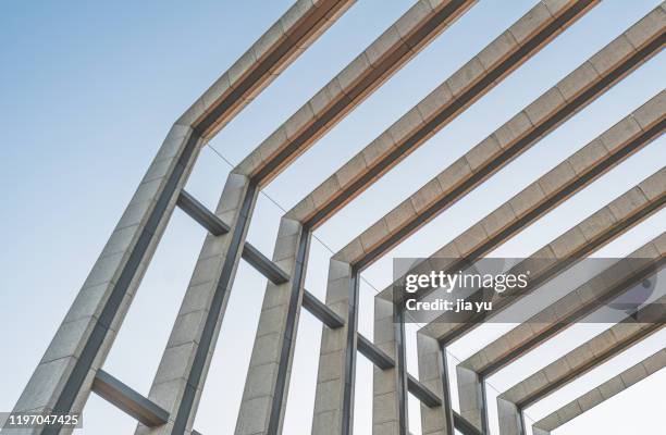 decorative stone columns for external walls of buildings - pedra material de construção imagens e fotografias de stock