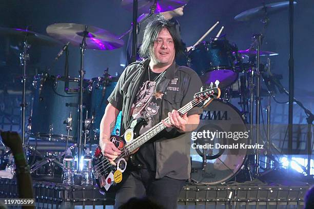 Goo Goo Dolls guitarist Robby Takac performs at the Tropicana Casino on July 23, 2011 in Atlantic City, New Jersey.