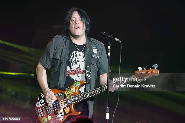 Goo Goo Dolls guitarist Robby Takac performs at the Tropicana Casino on July 23, 2011 in Atlantic City, New Jersey.