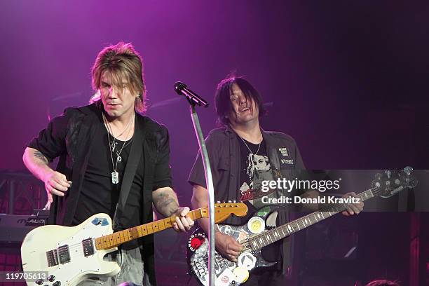 Goo Goo Dolls lead singer John Rzeznik and guitarist Robby Takac performs at the Tropicana Casino on July 23, 2011 in Atlantic City, New Jersey.