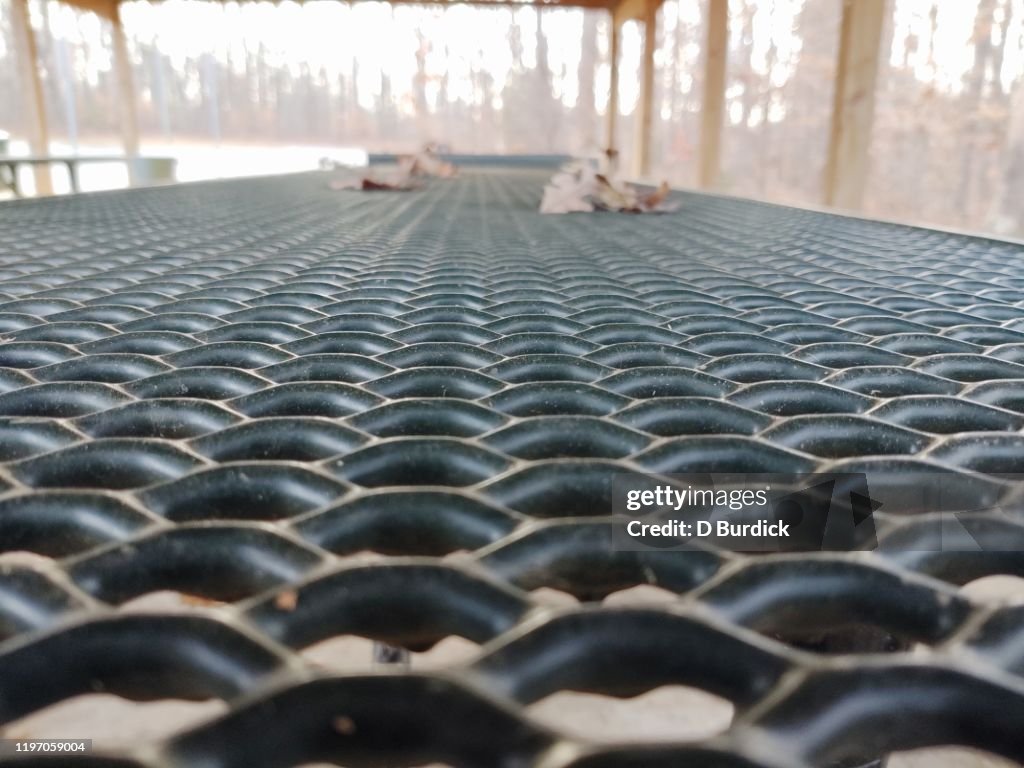 Grid on a picnic table