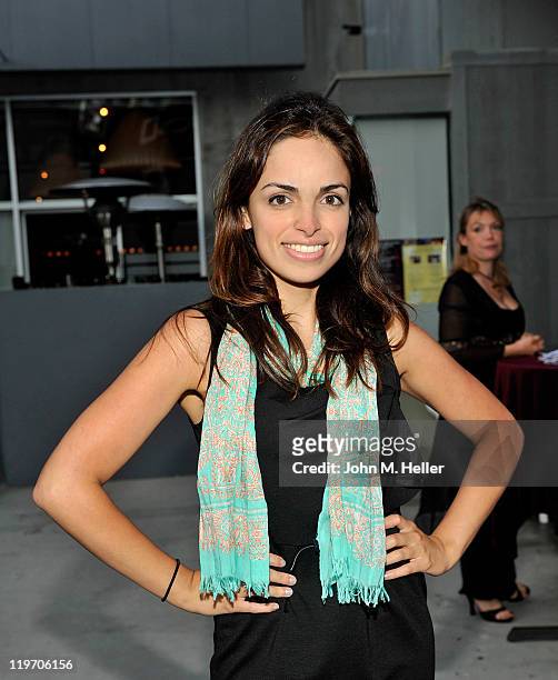 Actress Denise Dorado attends the opening night of "It Must Be Him" at the Edgemar Center For The Arts on July 23, 2011 in Santa Monica, California.